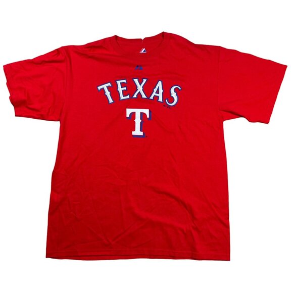 Texas Rangers Basic T Graphic T-shirt Size XL - Picture 1 of 5